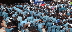 SOPUDEP students march in protest against lynching of Haitians in DR